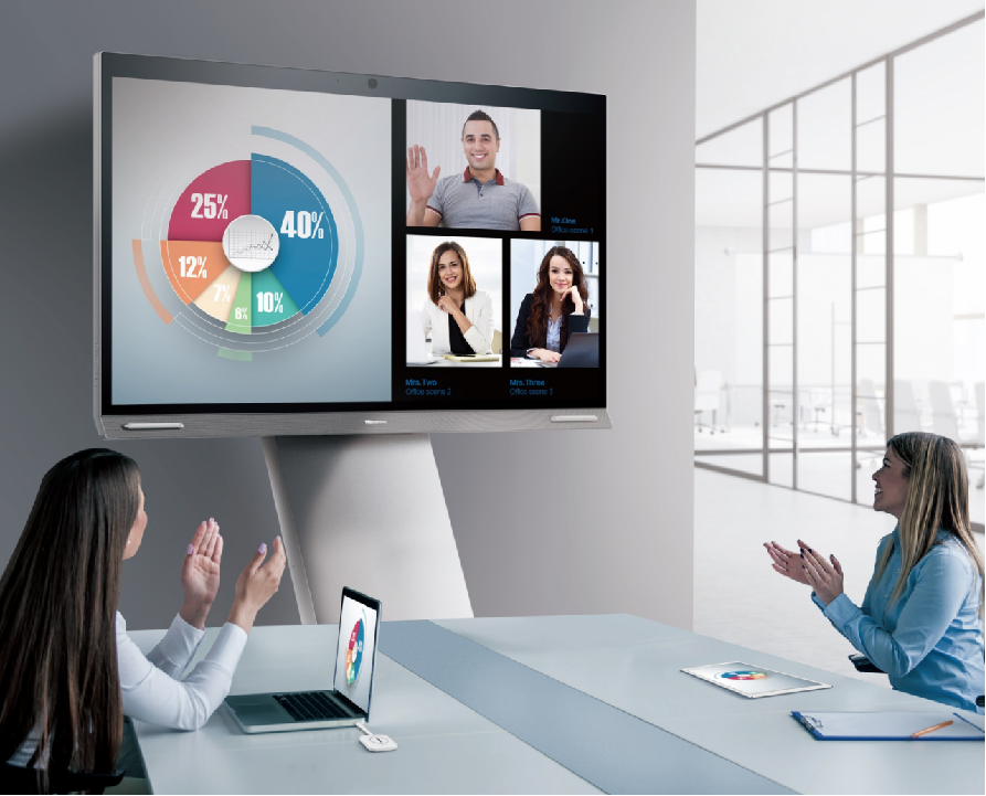 智能化视频会议系统使用图片